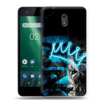 Силиконовый чехол на Nokia 2 с принтом Король лев