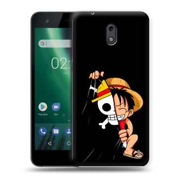 Силиконовый чехол на Nokia 2 с принтом One Piece Ван Пис