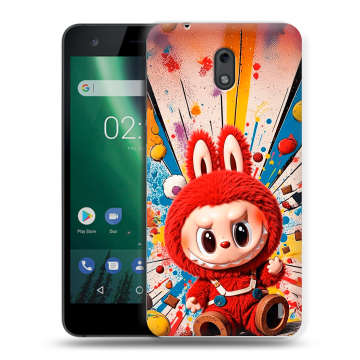 Силиконовый чехол на Nokia 2 с принтом Labubu Лабубу Силиконовый чехол на Nokia 2 с принтом Labubu Лабубу