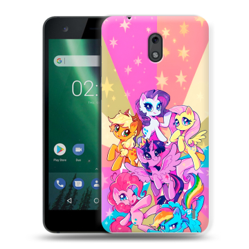 Силиконовый чехол на Nokia 2 с принтом My little pony Дружба чудо Силиконовый чехол на Nokia 2 с принтом My little pony Дружба чудо