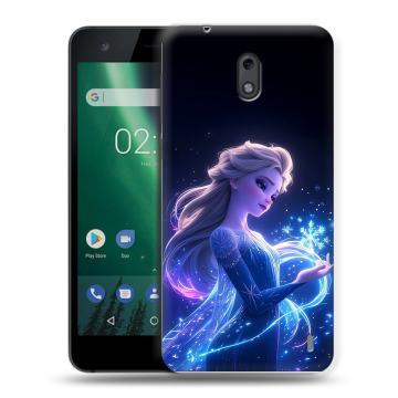 Силиконовый чехол на Nokia 2 с принтом Холодное сердце Frozen