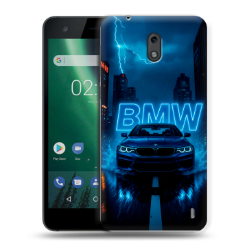 Силиконовый чехол на Nokia 2 с принтом BMW БМВ