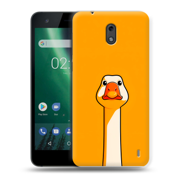 Силиконовый чехол на Nokia 2 с принтом Смешная утка