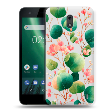 Силиконовый чехол на Nokia 2 с принтом женский