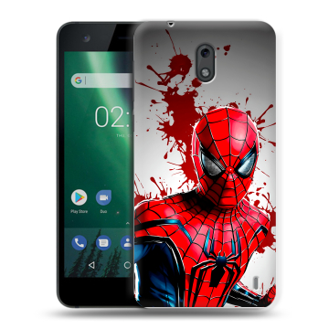 Силиконовый чехол на Nokia 2 с принтом Spiderman Человек паук