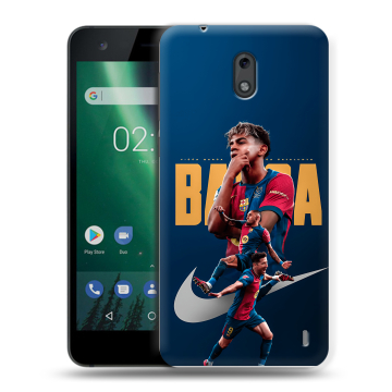 Силиконовый чехол на Nokia 2 с принтом Барселона Barca Yamal Силиконовый чехол на Nokia 2 с принтом Барселона Barca Yamal