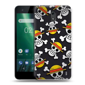 Силиконовый чехол на Nokia 2 с принтом One Piece Ван Пис