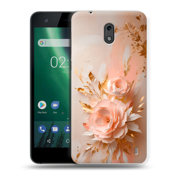 Силиконовый чехол на Nokia 2 с принтом женский