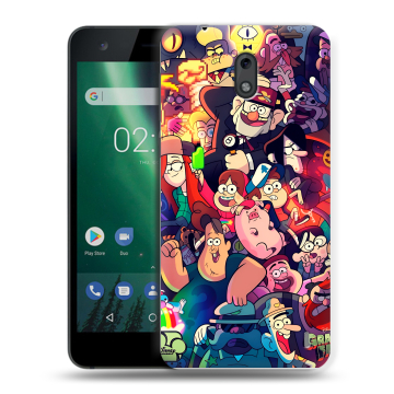 Силиконовый чехол на Nokia 2 с принтом Gravity Falls Гравити Фолз