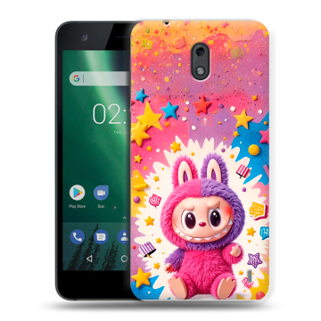 Силиконовый чехол на Nokia 2 с принтом Labubu Лабубу Силиконовый чехол на Nokia 2 с принтом Labubu Лабубу