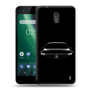 Силиконовый чехол на Nokia 2 с принтом Mercedes Мерседес