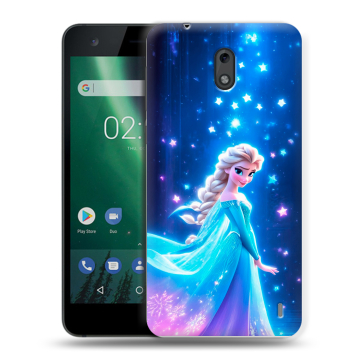Силиконовый чехол на Nokia 2 с принтом Холодное сердце Frozen