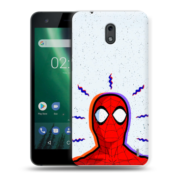 Силиконовый чехол на Nokia 2 с принтом Spiderman Человек паук