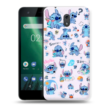 Силиконовый чехол на Nokia 2 с принтом Лило и Стич