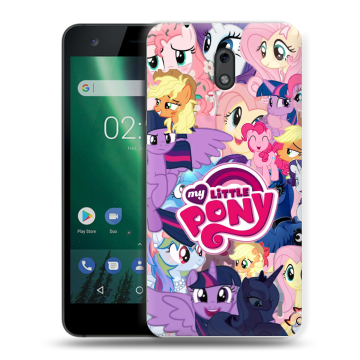 Силиконовый чехол на Nokia 2 с принтом My little pony Дружба чудо