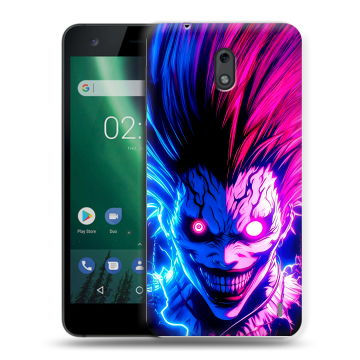 Силиконовый чехол на Nokia 2 с принтом Death note Тетрадь смерти
