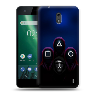 Силиконовый чехол на Nokia 2 с принтом Игра Кальмара