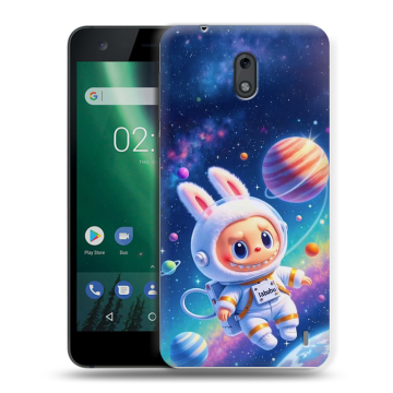 Силиконовый чехол на Nokia 2 с принтом Labubu Лабубу