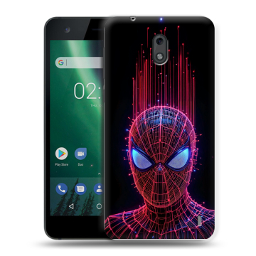 Силиконовый чехол на Nokia 2 с принтом Spiderman Человек паук