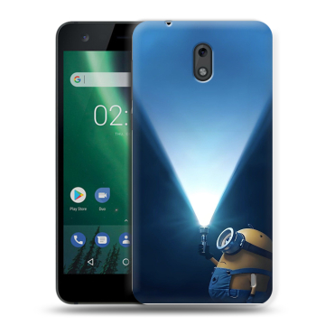 Силиконовый чехол на Nokia 2 с принтом Миньоны Силиконовый чехол на Nokia 2 с принтом Миньоны