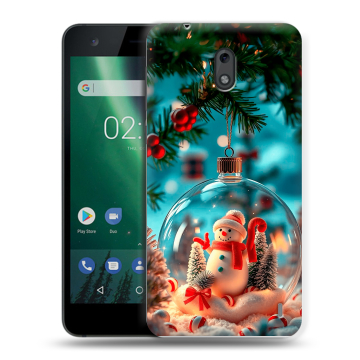 Силиконовый чехол на Nokia 2 с принтом Новый год