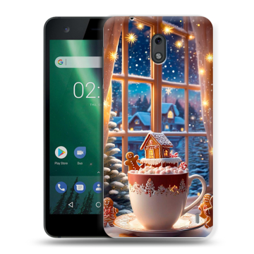 Силиконовый чехол на Nokia 2 с принтом Новый год