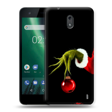 Силиконовый чехол на Nokia 2 с принтом Новый год Гринч