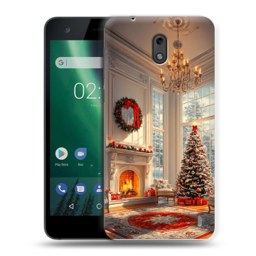 Силиконовый чехол на Nokia 2 с принтом Новый год