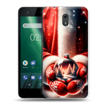 Силиконовый чехол на Nokia 2 с принтом Новый год