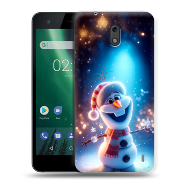 Силиконовый чехол на Nokia 2 с принтом Новый год