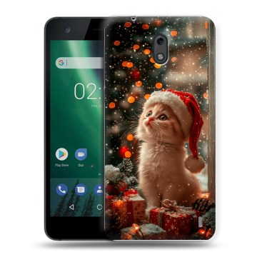 Силиконовый чехол на Nokia 2 с принтом Новый год