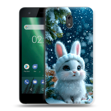 Силиконовый чехол на Nokia 2 с принтом Новый год