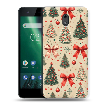 Силиконовый чехол на Nokia 2 с принтом Новый год