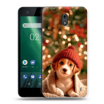 Силиконовый чехол на Nokia 2 с принтом Новый год Силиконовый чехол на Nokia 2 с принтом Новый год
