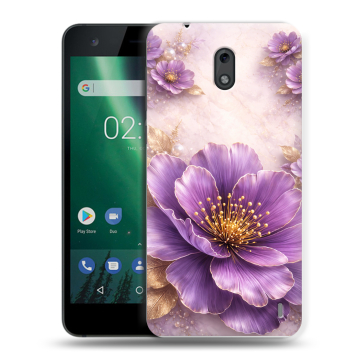 Силиконовый чехол на Nokia 2 с принтом женский