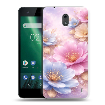 Силиконовый чехол на Nokia 2 с принтом женский
