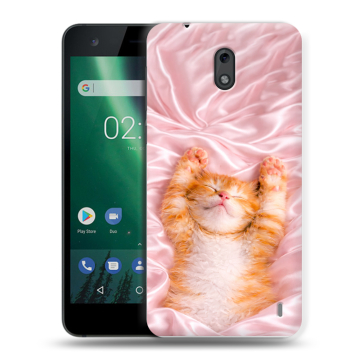 Силиконовый чехол на Nokia 2 с принтом женский