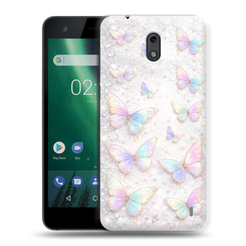 Силиконовый чехол на Nokia 2 с принтом женский