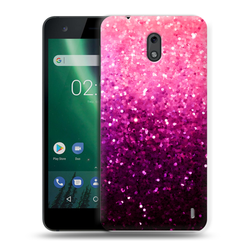 Силиконовый чехол на Nokia 2 с принтом Блестки Силиконовый чехол на Nokia 2 с принтом Блестки