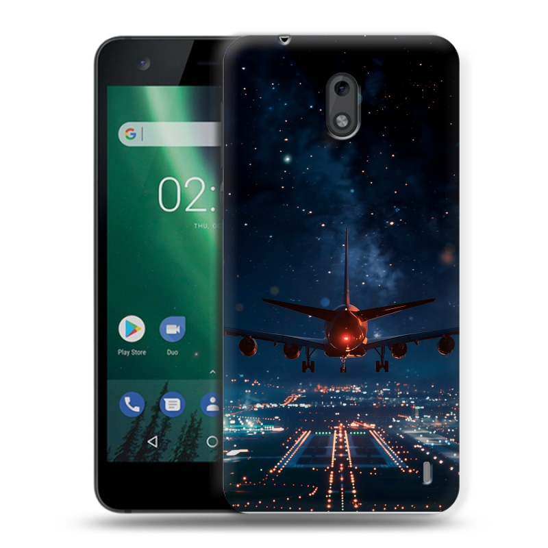 Силиконовый чехол на Nokia 2 с принтом самолет Силиконовый чехол на Nokia 2 с принтом самолет