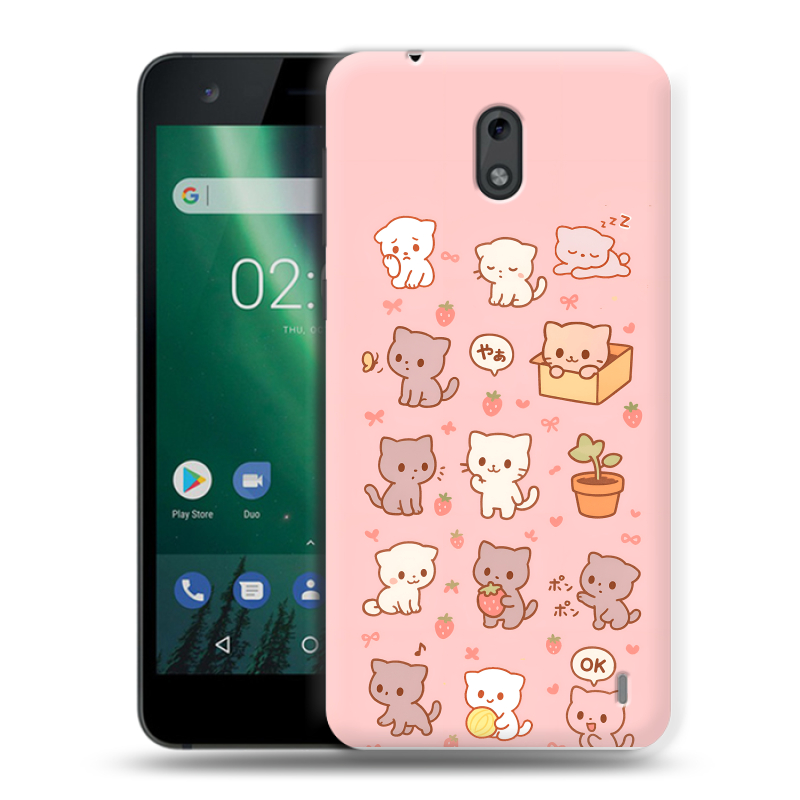 Силиконовый чехол на Nokia 2 с принтом Hello Kitty Хелоу Кити Силиконовый чехол на Nokia 2 с принтом Hello Kitty Хелоу Кити