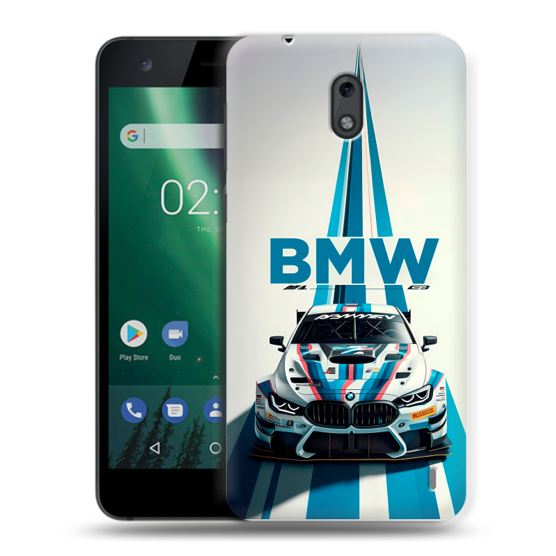 Силиконовый чехол на Nokia 2 с принтом БМВ BMW Силиконовый чехол на Nokia 2 с принтом БМВ BMW