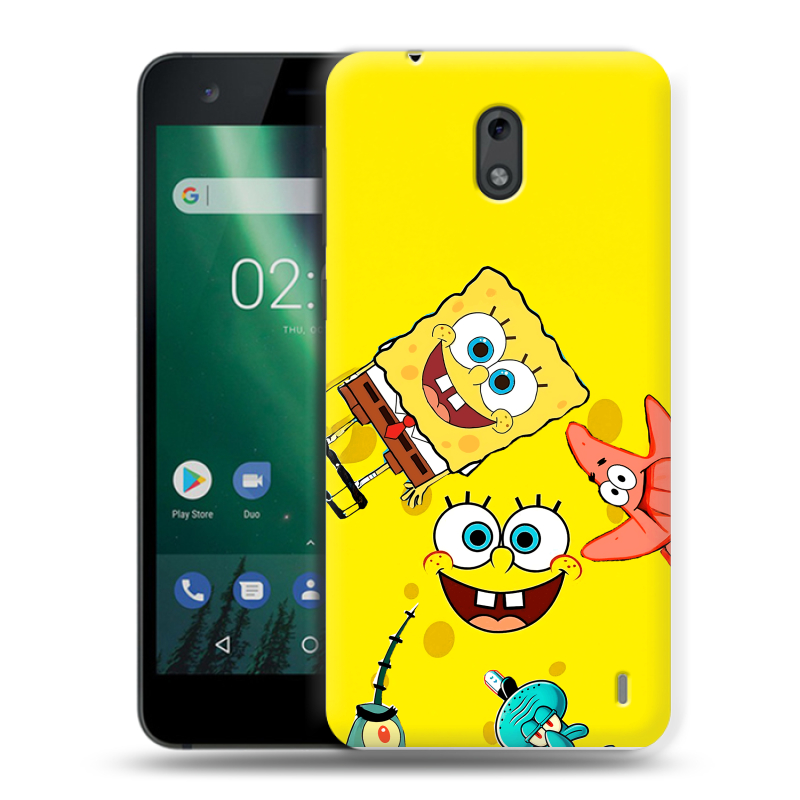 Силиконовый чехол на Nokia 2 с принтом Спанч боб Спанчбоб Силиконовый чехол на Nokia 2 с принтом Спанч боб Спанчбоб