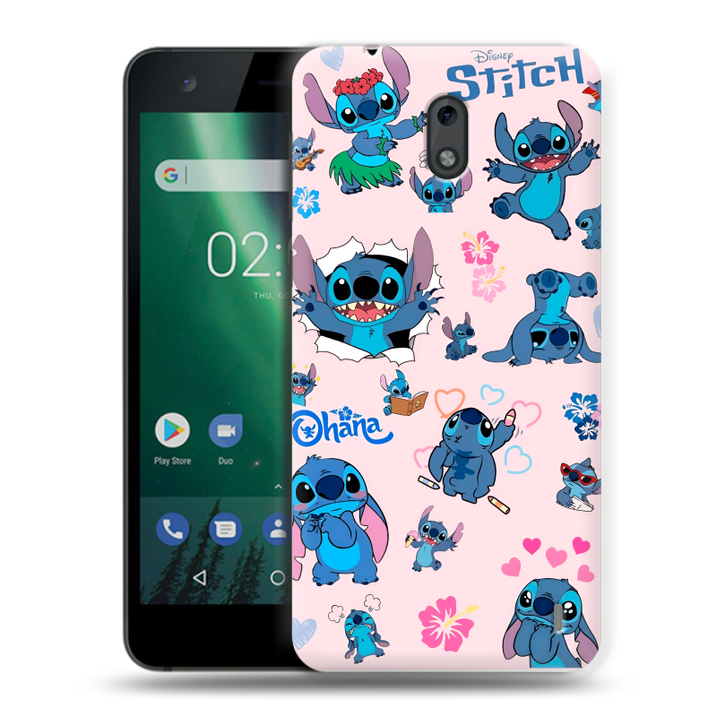 Силиконовый чехол на Nokia 2 с принтом Лило и Стич Силиконовый чехол на Nokia 2 с принтом Лило и Стич