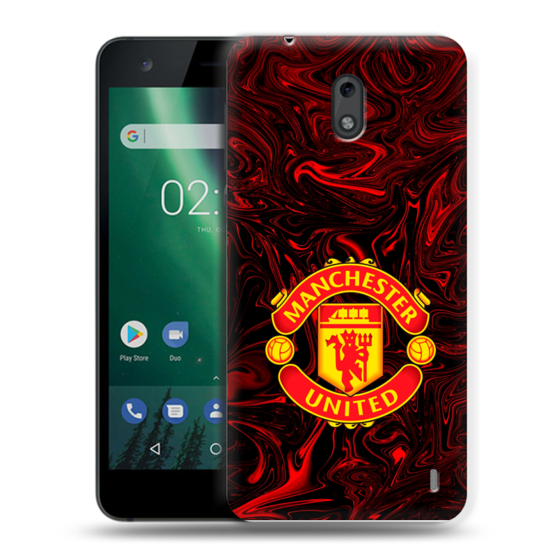 Силиконовый чехол на Nokia 2 с принтом Manchester United Силиконовый чехол на Nokia 2 с принтом Manchester United