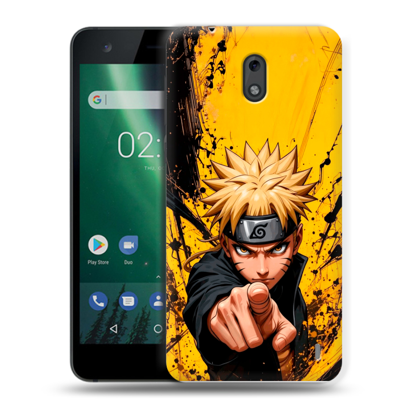Силиконовый чехол на Nokia 2 с принтом Naruto Наруто Силиконовый чехол на Nokia 2 с принтом Naruto Наруто