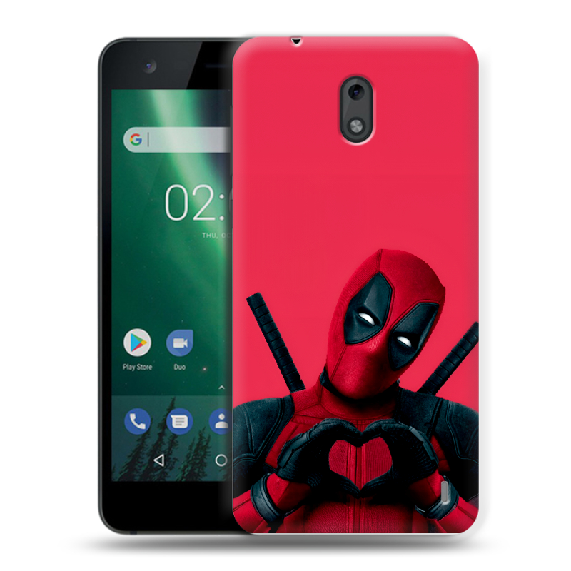 Силиконовый чехол на Nokia 2 с принтом Дедпул Deadpool Силиконовый чехол на Nokia 2 с принтом Дедпул Deadpool