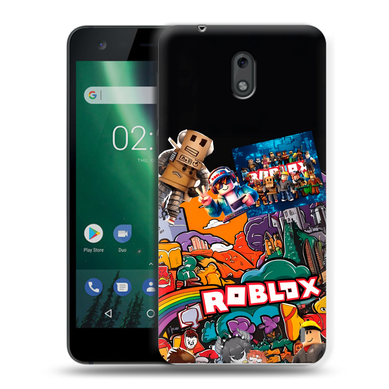 Силиконовый чехол на Nokia 2 с принтом Roblox Роблокс Силиконовый чехол на Nokia 2 с принтом Roblox Роблокс