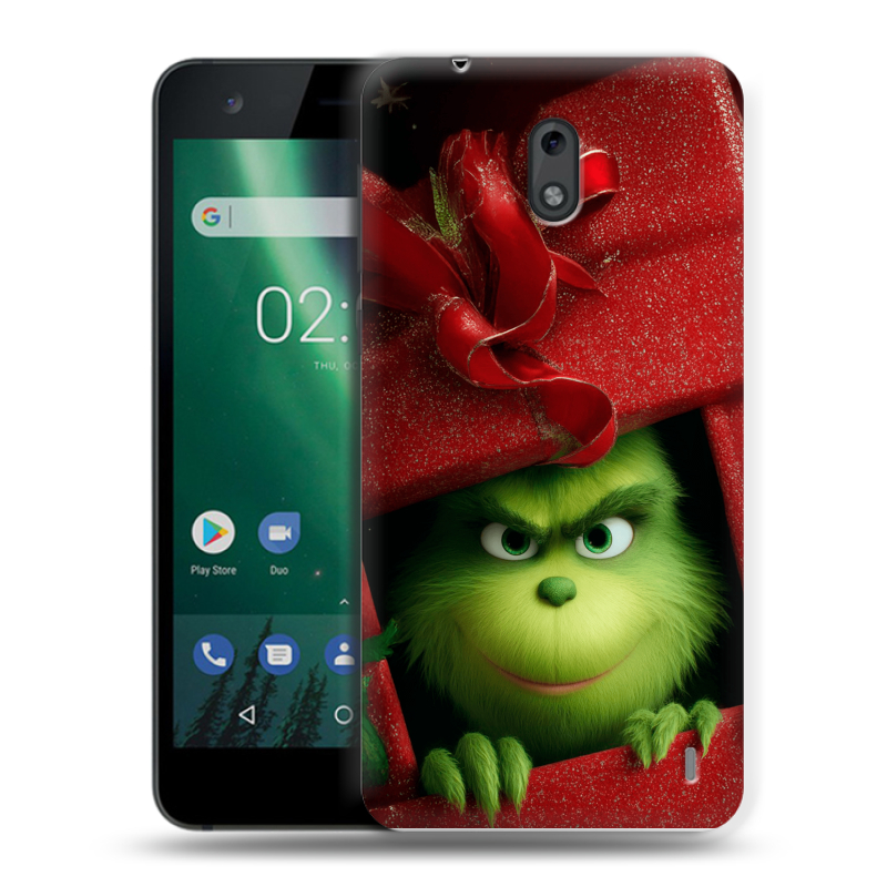 Силиконовый чехол на Nokia 2 с принтом Новый год Силиконовый чехол на Nokia 2 с принтом Новый год