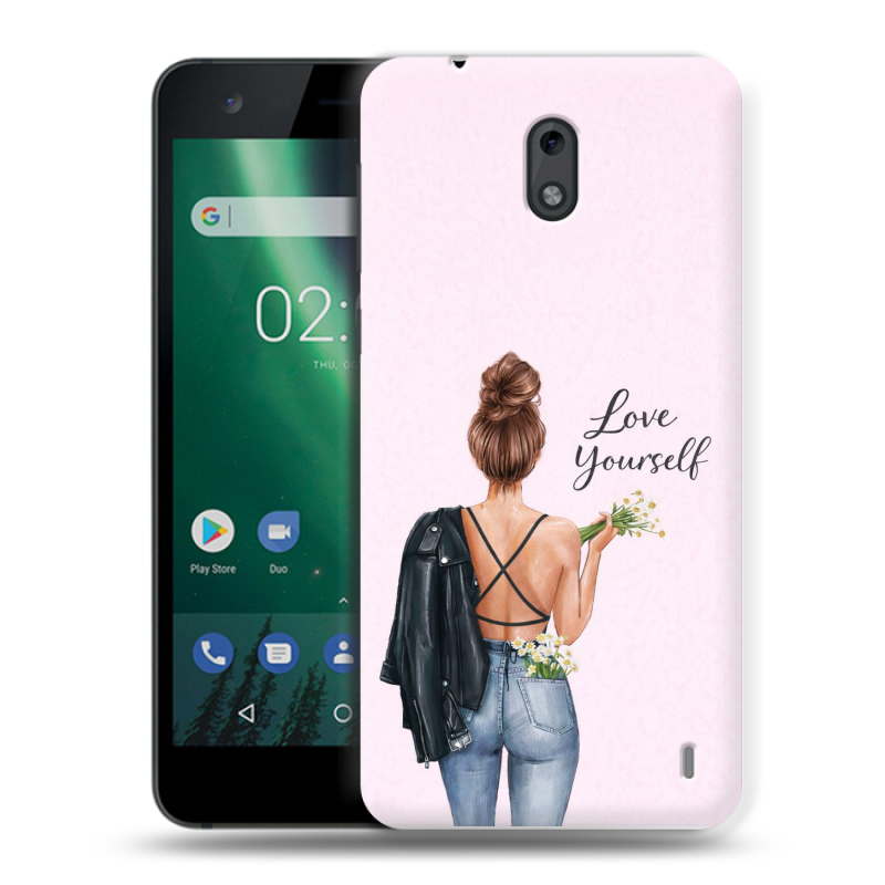 Силиконовый чехол на Nokia 2 с принтом женский Силиконовый чехол на Nokia 2 с принтом женский